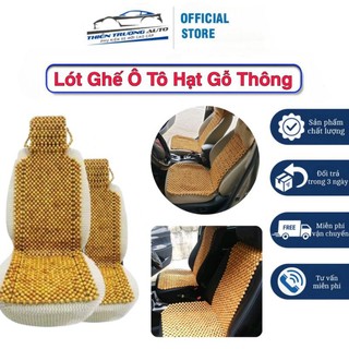 Lót Ghế Ô Tô Hạt Ghỗ Thông Cao Cấp Giúp Thoáng Khí, Massage Giúp Dễ Chịu, Dùng Cho Các Loại Xe