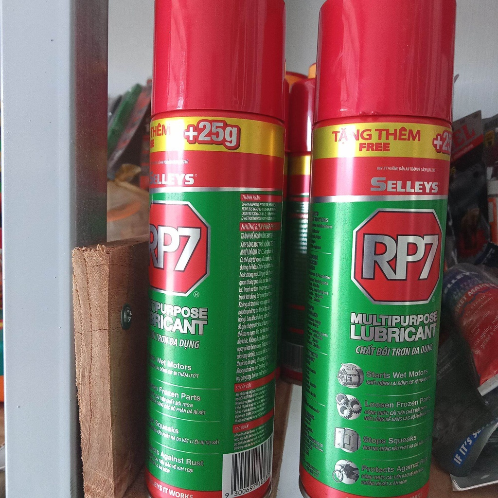 🌟 Chất bôi trơn đa dụng/Tẩy rỉ sét/Selleys RP7/Chai 350gr 493ml