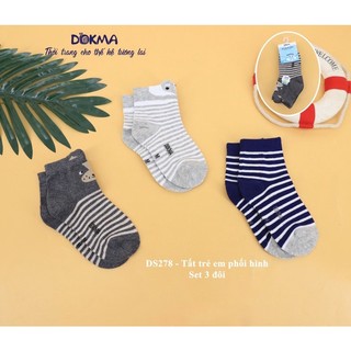 Set 3 đôi tất Dokma mềm, mịn