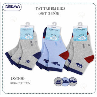 Set 3 đôi tất Dokma mềm, mịn