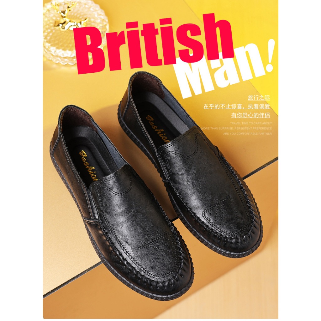 Giày lười nam da LAVINA CARPIO thiết kế thoáng khí thời trang cho nam