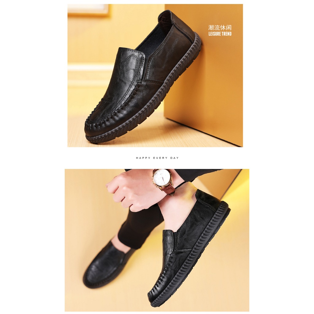 Giày lười nam da LAVINA CARPIO thiết kế thoáng khí thời trang cho nam
