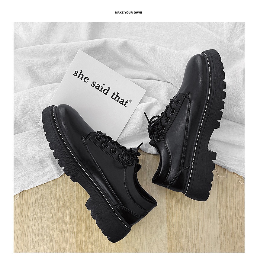 Giày da nam cổ thấp martens tăng chiều cao 4,5 cm Dr 302 New