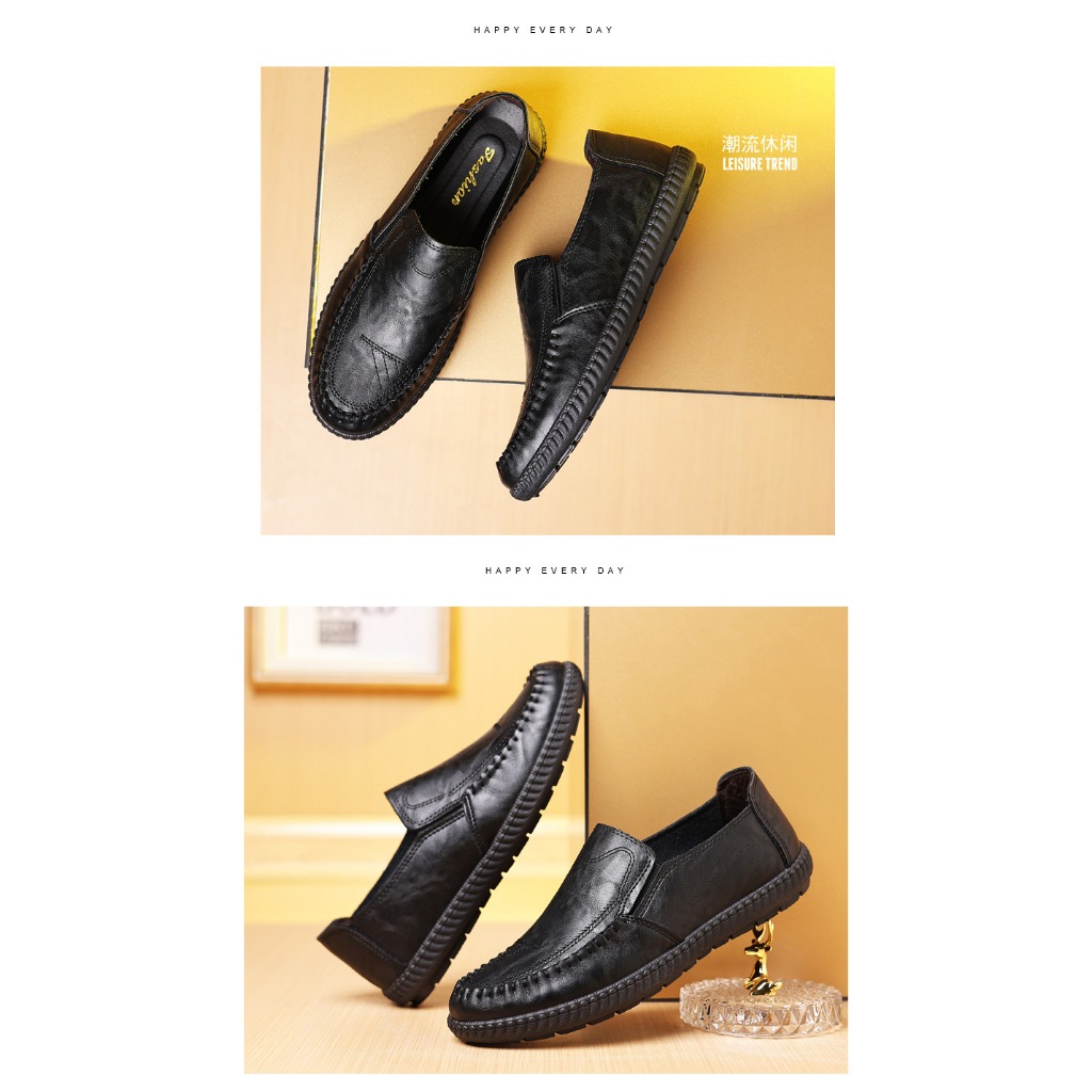 Giày lười nam da LAVINA CARPIO thiết kế thoáng khí thời trang cho nam