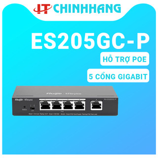 Switch Ruijie Reyee RG-ES205GC-P ES205GC 5 cổng Gigabit Smart POE - Hàng Chính Hãng