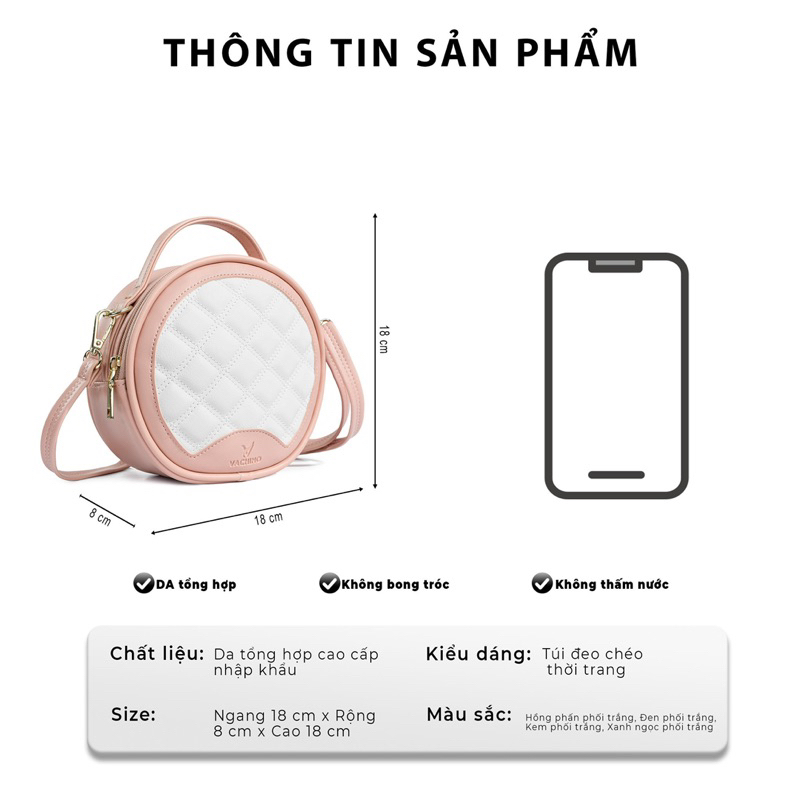 Túi xách nữ đeo chéo thời trang cao cấp VACHINO-TX016