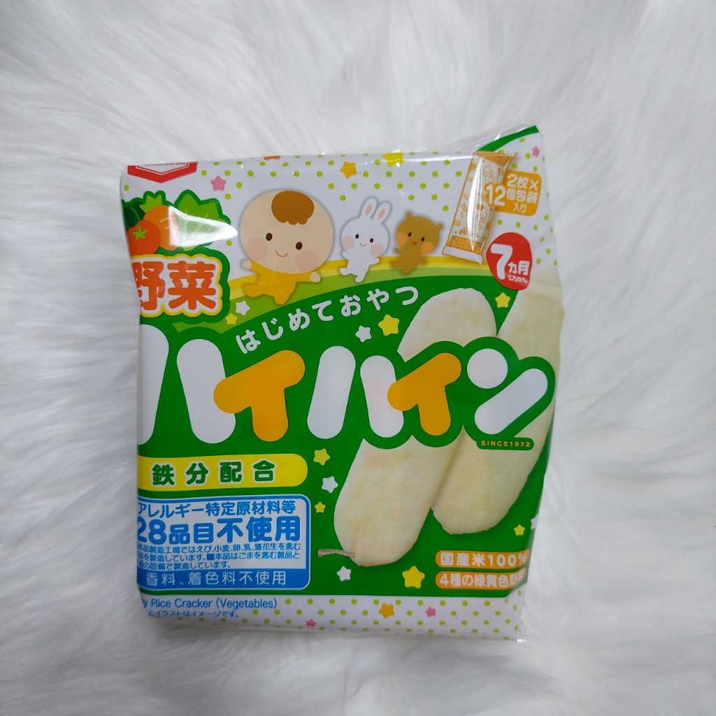 Bánh gạo tươi Haihain/Kazoku Nhật cho bé từ 7 tháng