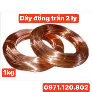 Dây đồng trần 2ly dây đồng đỏ nguyên chất ,