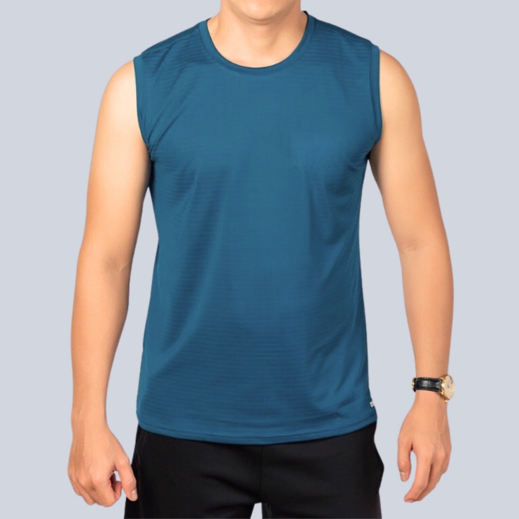 Áo thun ba lỗ nam Gấu 194 vải thun mè co dãn 4 chiều, áo thể thao - gym - bóng đá, from slim fit - MÈ NGANG 2 BL