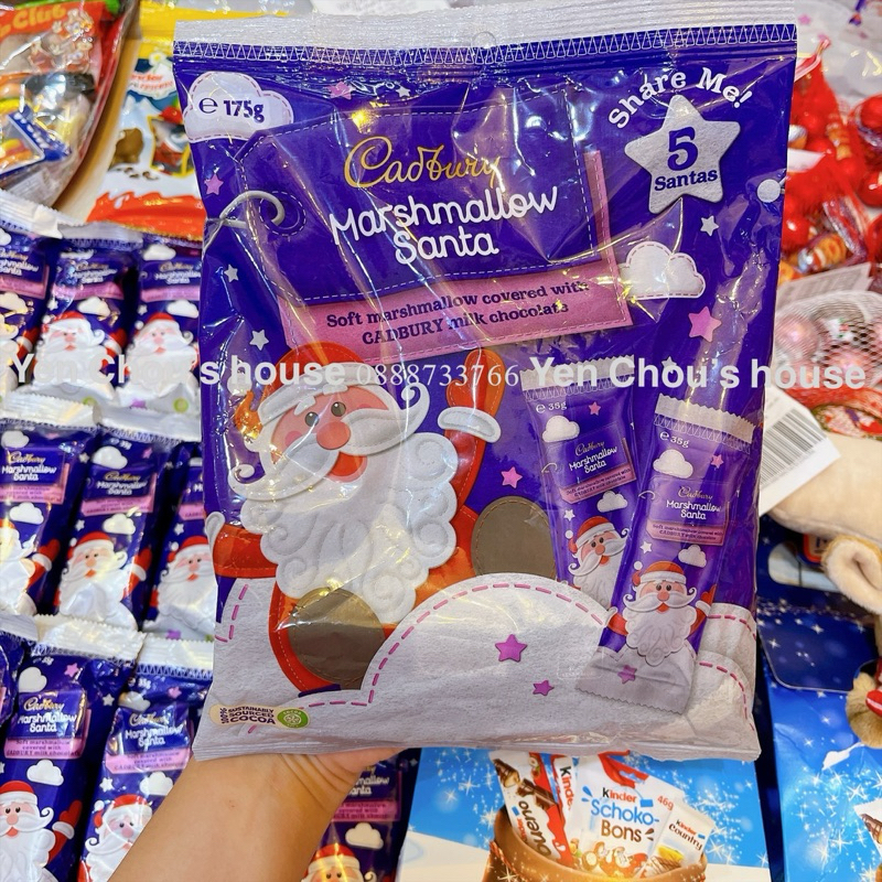 Kẹo Cadbury Santa Marshmallow hình ông già noel