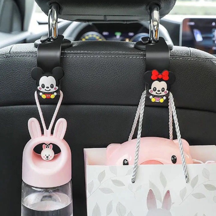 HOT - lẻ 1 móc treo đồ sau ghế ô tô hình thú siêu cute