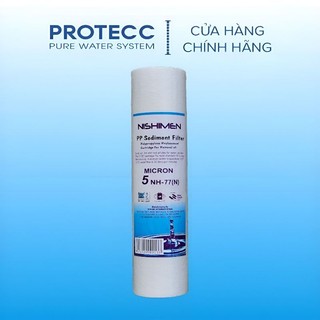 Lõi Lọc Số 1 Nishimen 5 micron - Lõi PP Nishimen 10 Inch - Lọc Cặn Bẩn, Rong Rêu, Phèn, Mảng Bám Trong Nước