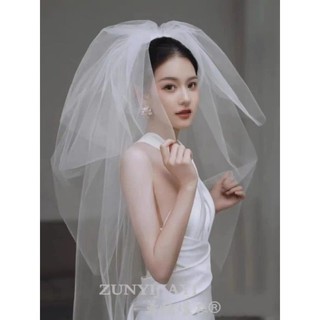 Lúp cài tóc voan 3 tầng cô dâu