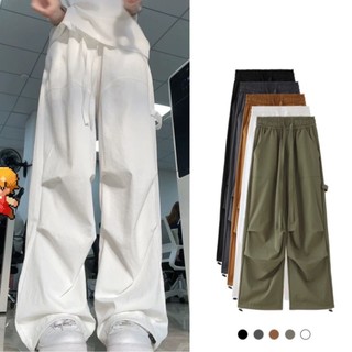 Quần kaki dây túi ống suông, form rộng nam nữ unisex - Clothingforgirl