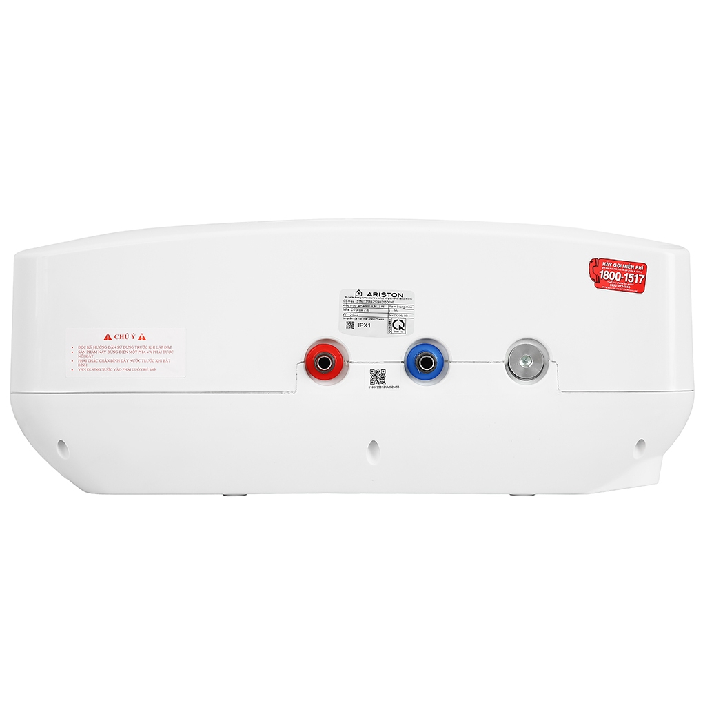 Bình nóng lạnh gián tiếp Ariston VITALY 20 2.5FE, 20L bình ngang