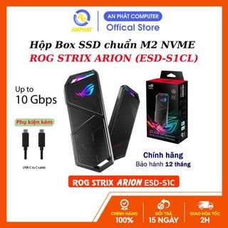 Box di động SSD ROG STRIX ARION Lite (ESD-S1CL) hỗ trợ M2 NVME- Bảo hành 12 tháng