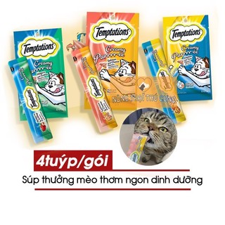 Súp thưởng cho mèo temptation creamy 48g