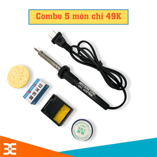 Mỏ hàn thiếc Rayenr 40w 220v 01 Cuộn Thiếc Yihan, 1 Hộp Nhựa Thông, 1 kệ hàn và 1 bọt biển