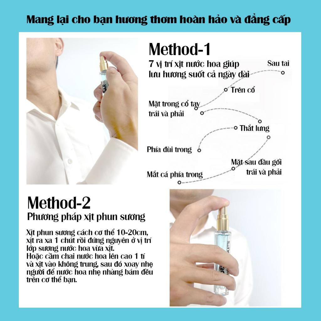 Nước hoa nam chính hãng HOBEBAR 10ml cao cấp hương thơm nam tính, lôi cuốn, thu hút gây thương nhớ nước hoa nam thơm lâu