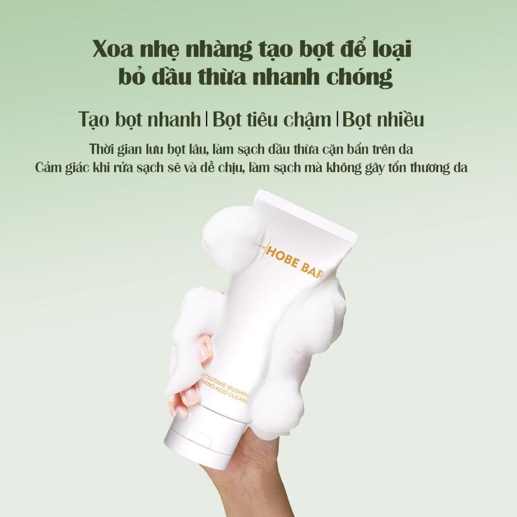 Sữa rửa mặt làm sáng da HOBEBAR 50ml kiểm soát dầu lấy sạch bụi bẩn cho da dầu và da nhạy cảm dịu nhẹ lành tính