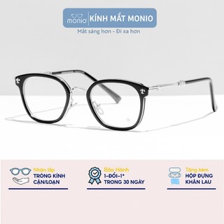 Kính mắt thời trang nam nữ MONIO gọng kim loại chắc chắn thiết kế thời trang 8130