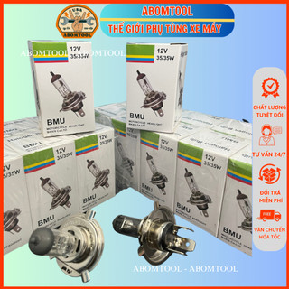Bóng đèn halogen bmu chân h4 35w 3 chân siêu sáng abomtool