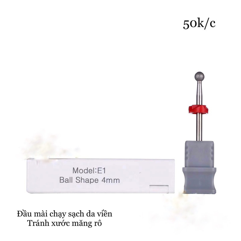 Đầu nhám mini- đầu mài da trong- đầu mài tròn- đầu mài da siêu sạch- Đồ Nails Nhật Quyên