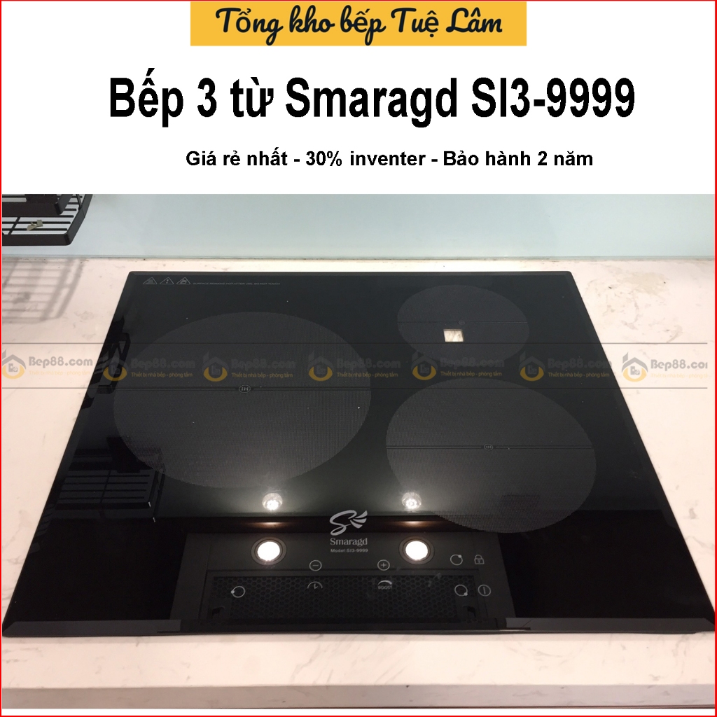 Bếp 3 từ Smaragd SI3-9999 - Bếp 3 từ Canzy 656 HNT bảo hành chính hãng 3 năm