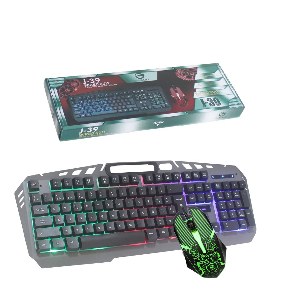 COMBO BÀN PHÍM VÀ CHUỘT CÓ DÂY J-39 SỬ DỤNG CHO MÁY TÍNH SIÊU TIỆN DỤNG-HT