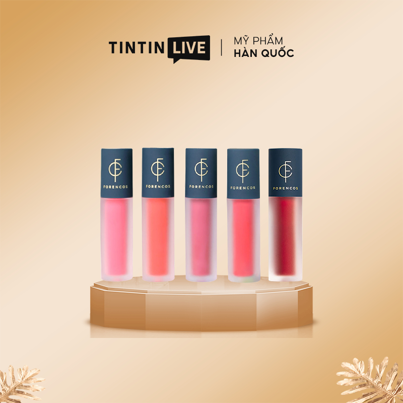 Son kem lì FORENCOS Lip Tattoo Soak Tint 13 màu chính hãng Hàn Quốc