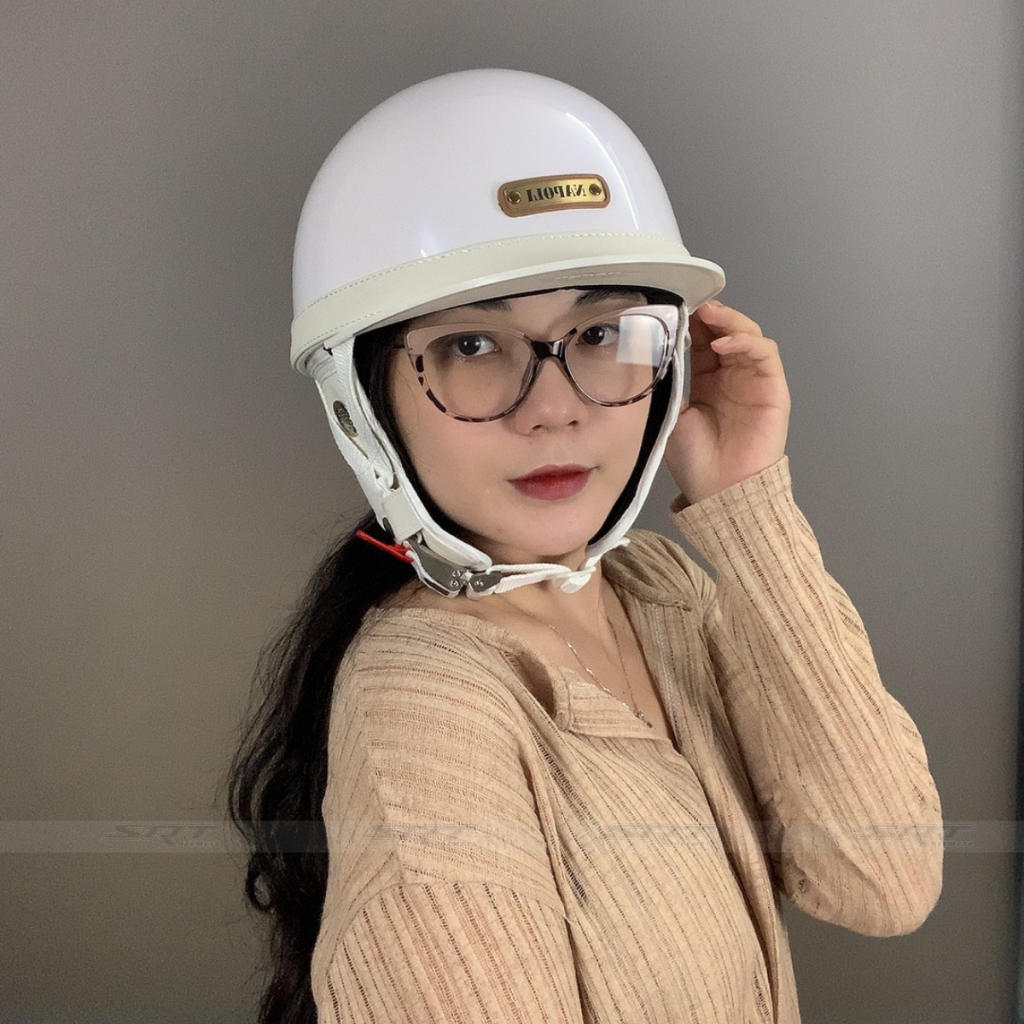 Mũ Bảo Hiểm 1/2 Napoli Kiểu Nhật Bosozoku Vintage Chính Hãng - BH 12 Tháng