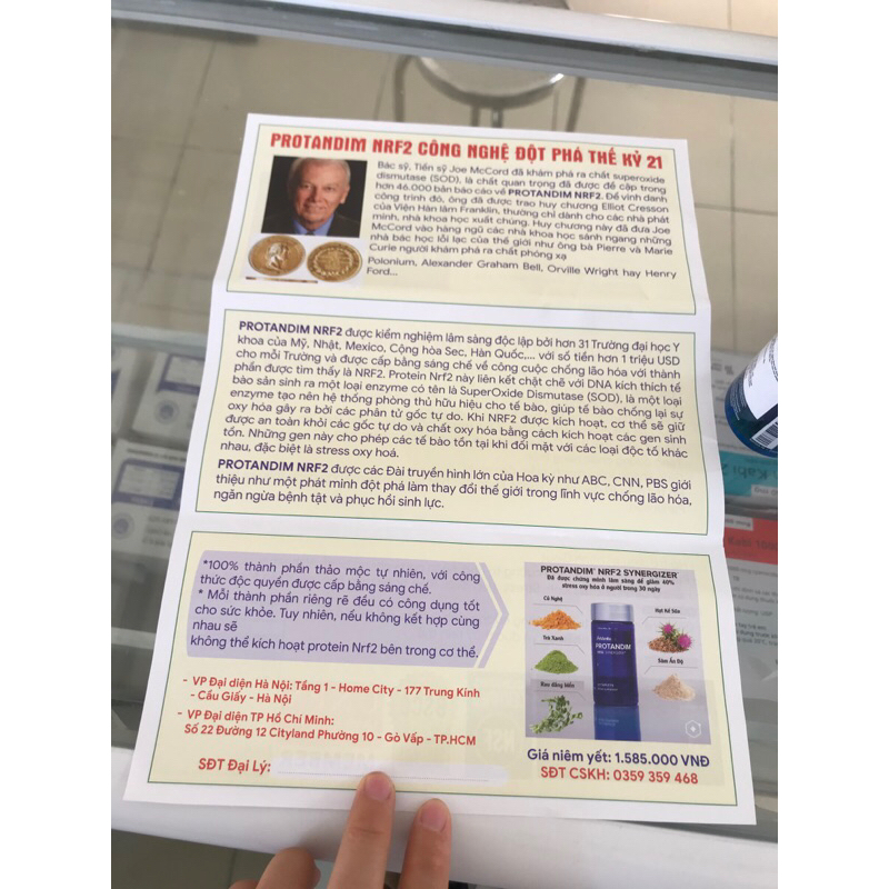 Viên Uống Thảo Dược Protandim LifeVantage - Nrf2 Synergizer