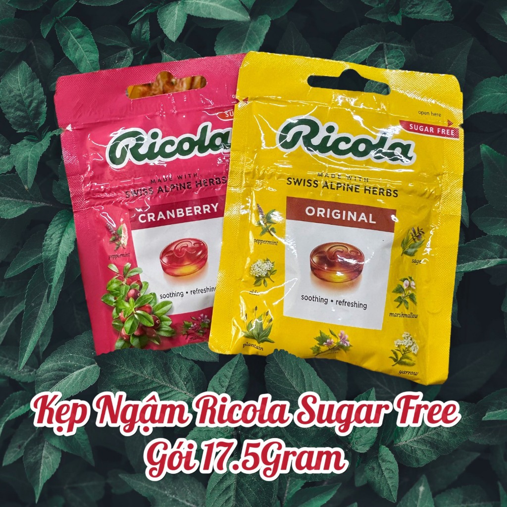 KẸO RICOLA THẢO MỘC ⚡ HƯƠNG VỊ TỰ NHIÊN ⚡ SẢNG KHOÁI VÀ THƯ GIẢN