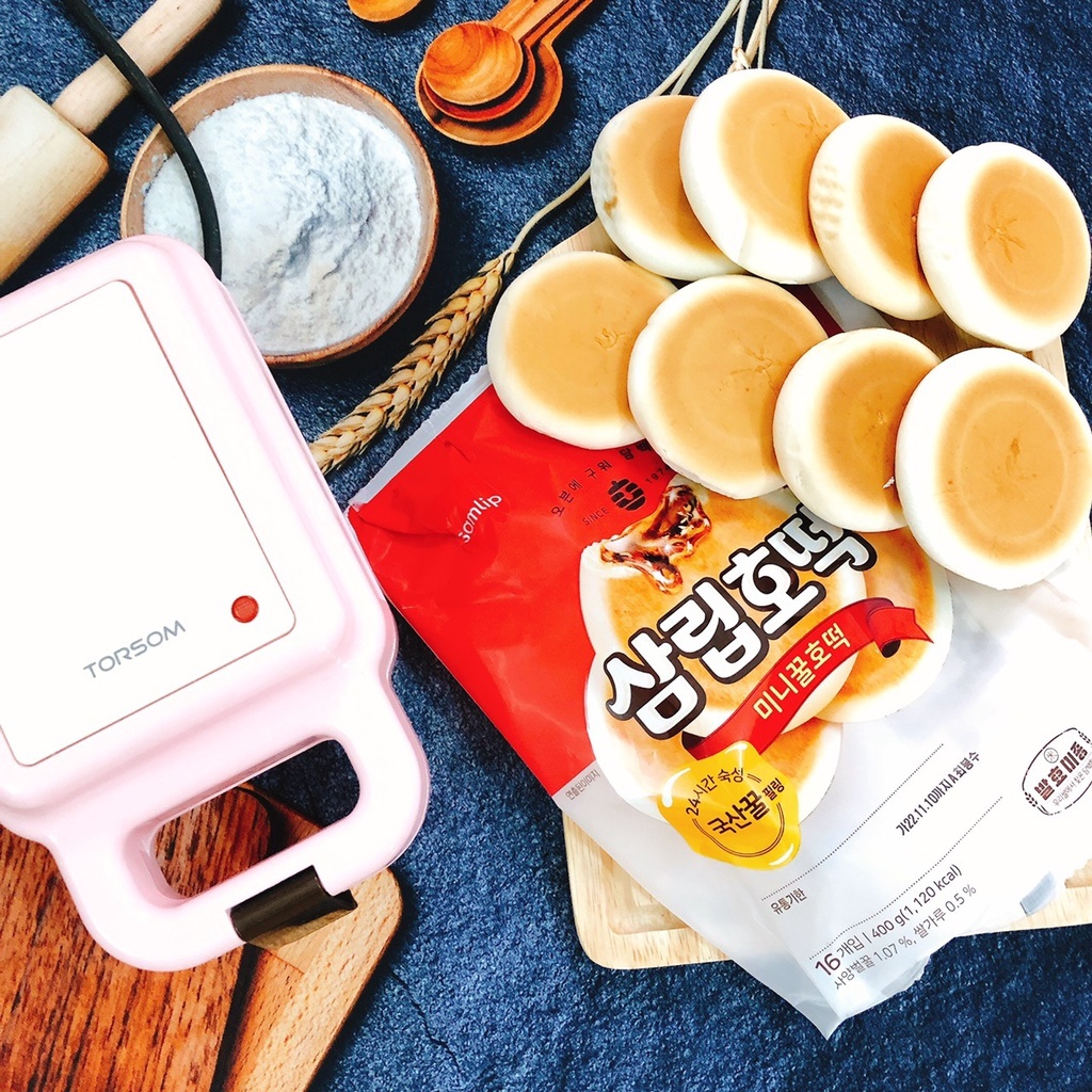 Bánh Hotteok nhân mật ong Samlip Hàn Quốc bịch 400g