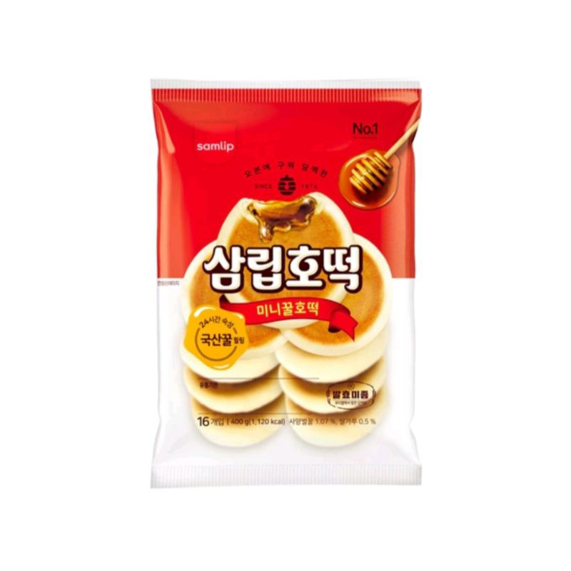 Bánh Hotteok nhân mật ong Samlip Hàn Quốc bịch 400g