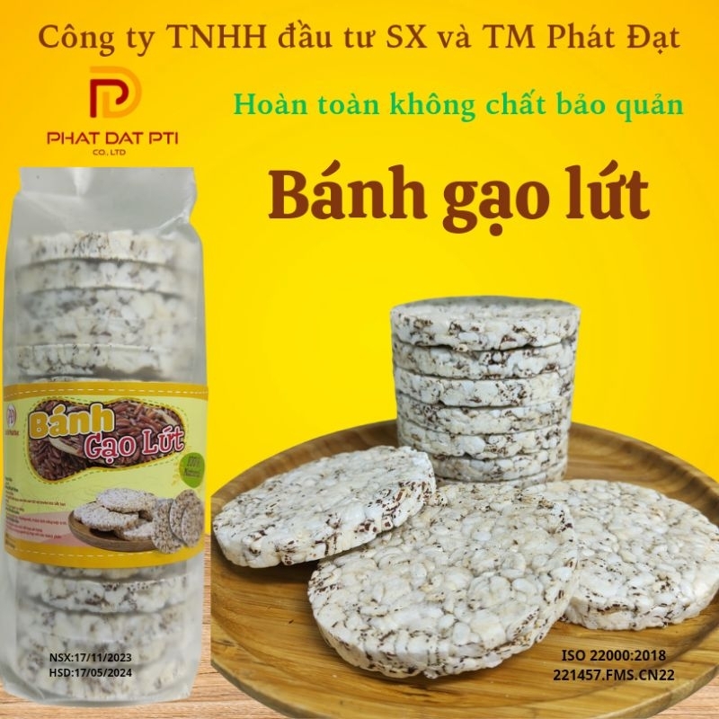 Bánh nổ gạo lứt ăn kiêng gói 170gram