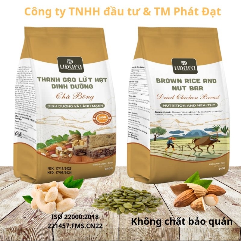 Thanh gạo lứt chà bông 480g