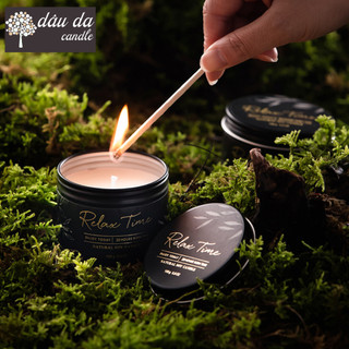 Nến thơm du lịch cao cấp - dâu da candle - Sáp đậu nành khử mùi phòng decor