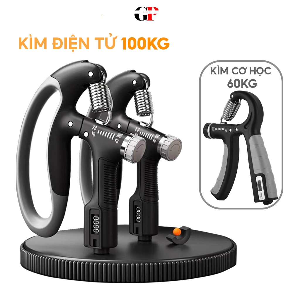 Kìm Tập Cơ Tay, Dụng Cụ Tập Gym Tại Nhà Điều Chỉnh Lực Có Đếm 10-100kg Gympro
