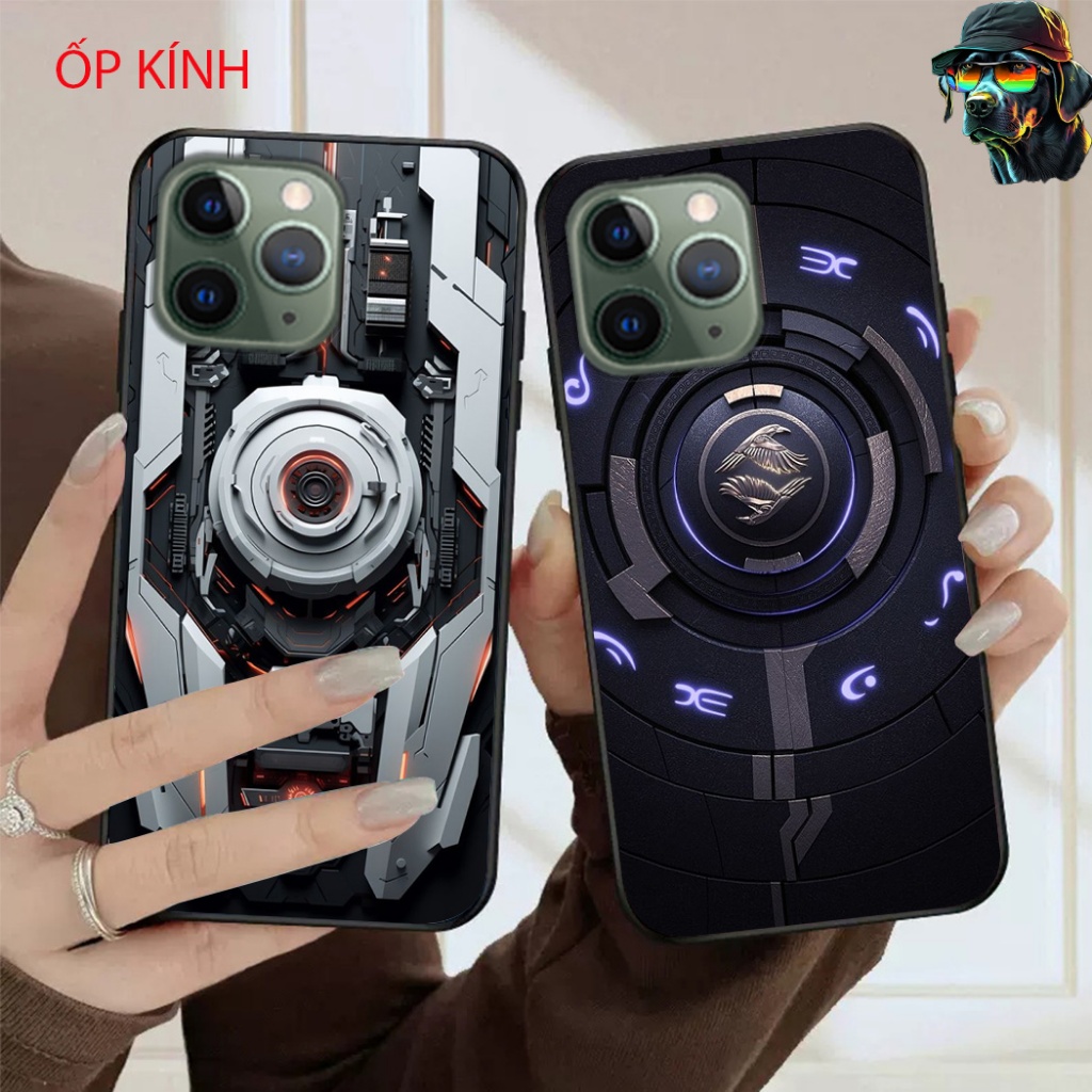 Ốp điện thoại mặt kính iphone 11 Pro/ ip 11 Pro max / ip 11 in hình công nghệ bộ 2 men lì