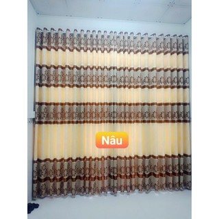 rèm đặt xanh lá