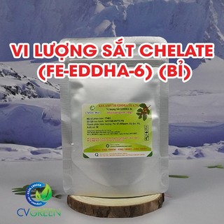 Vi lượng Sắt Chelate (Fe-EDDHA-6) (Bỉ) tan hoàn toàn trong nước (gói 100g)