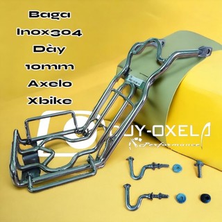 Baga Giữa Suzuki Axelo Xbike -Inox 10ly -Loại đặt biệt - có sẵn 2 móc + ốc inox 304