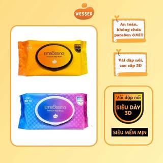 (Mẫu Mới) Khăn Giấy Ướt Cao Cấp Wesser 80 Tờ/72 Tờ Không Mùi Không Kích Ứng Da Bé - Babylove123 -Thuhienbabylove