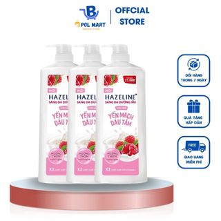 Sữa tắm hazeline dưỡng thể trắng sáng & mịn da từ thiên nhiên matcha lựu đỏ, yến mạch