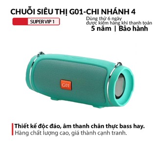 Loa bluetooth mini không dây đa năng G01 Charge 4+ bass ấm, tặng kèm dây đeo