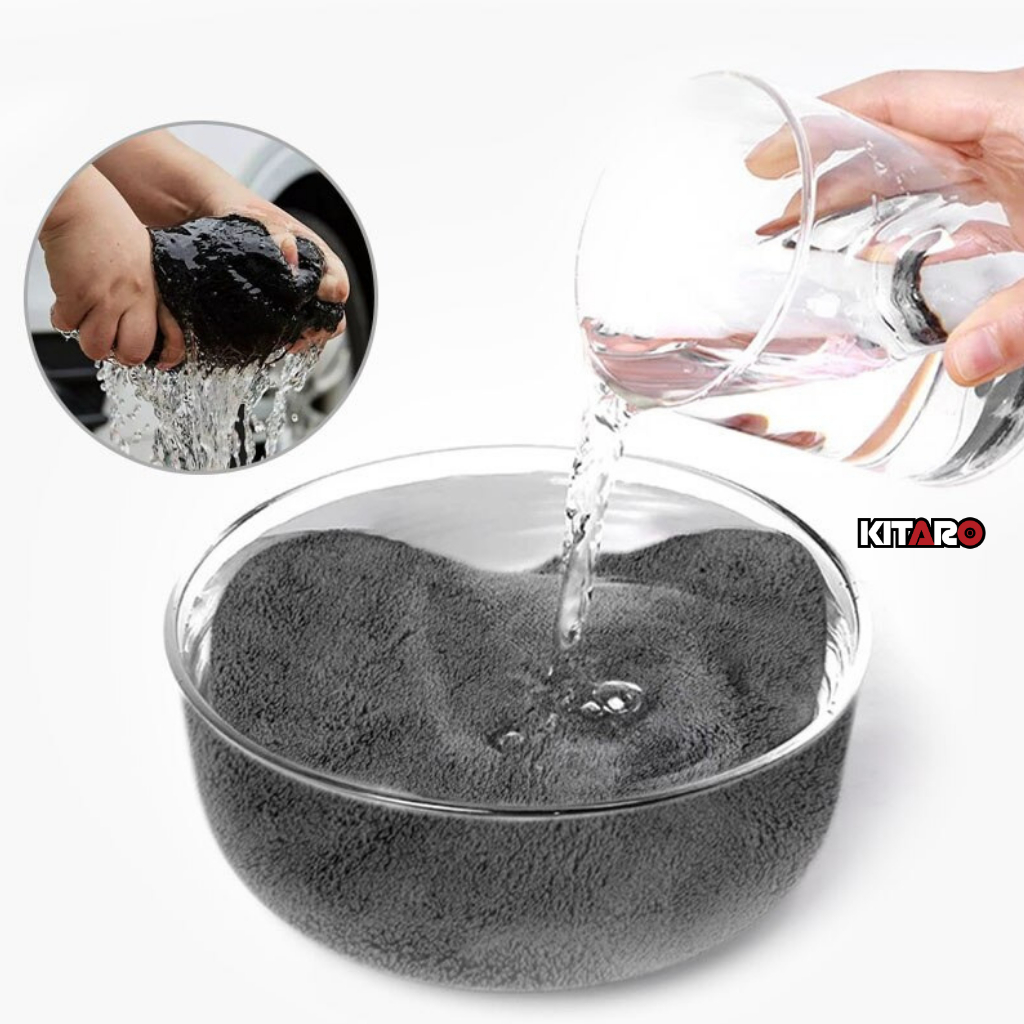 Khăn Microfiber Cao Cấp Siêu Mềm Mịn Thấm Hút Không Viền 40x40cm