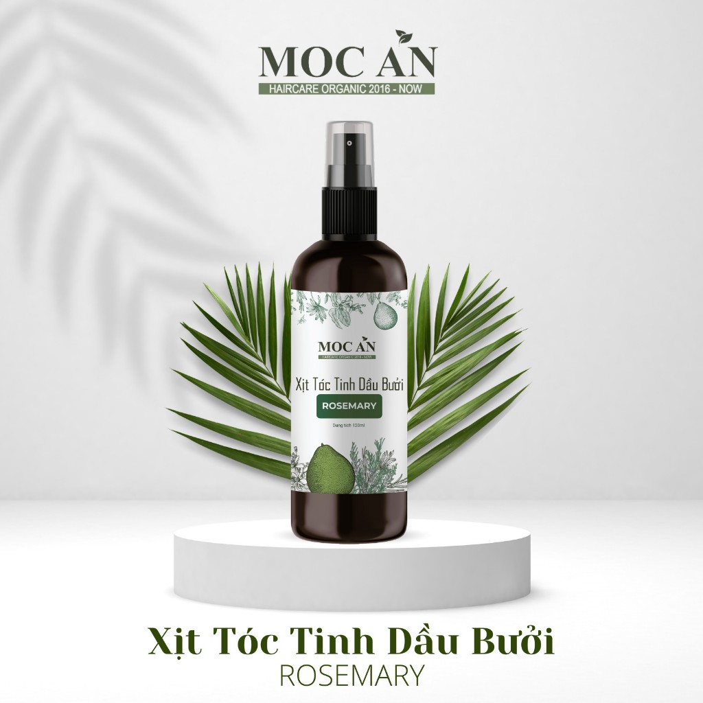 Xịt Tóc Tinh Dầu Bưởi Rosemary  Mộc Ân Haircare