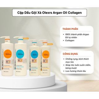 Cặp dầu gội xả olexrs argan oil