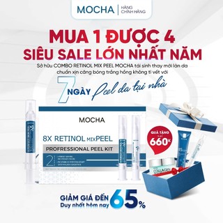 Cam kết chính hãng - Peel da sinh học Mocha - Peel da vi tảo 8X Retinol Mix Peel